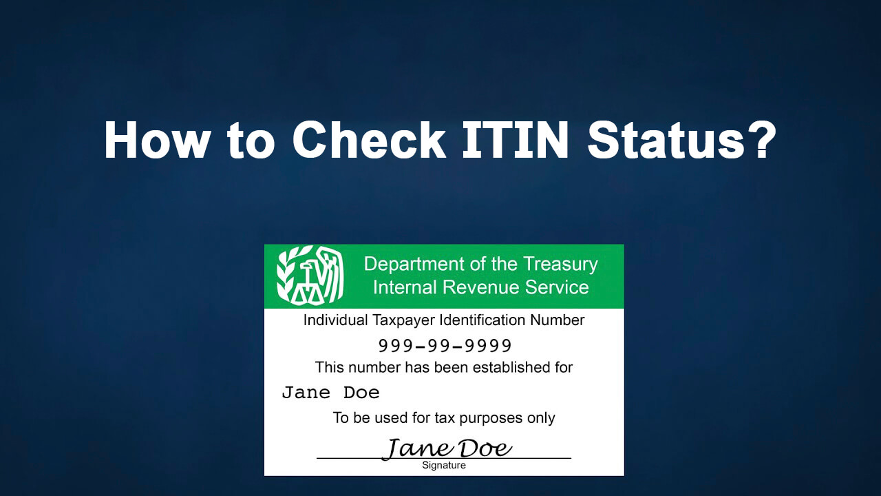 how to check my itin status online