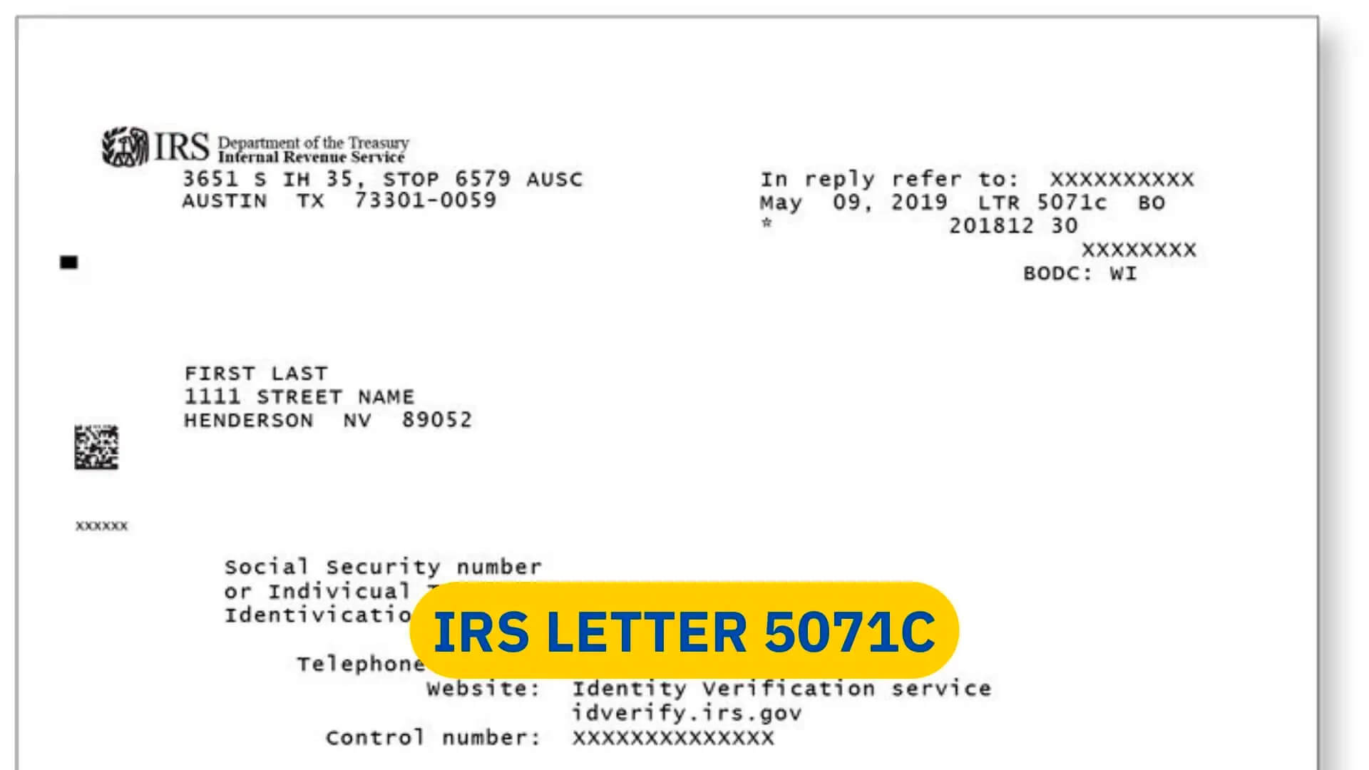 irs letter 5071c